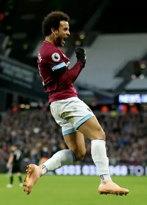 Felipe Anderson comemora gol do West Ham - ZUMAPRESS - ZUMAPRESS