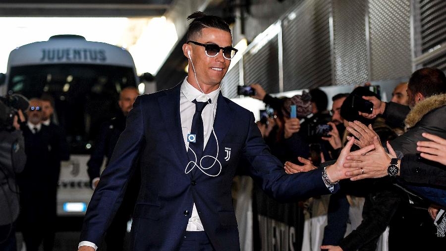 Cristiano Ronaldo escuta música em um iPod Shuffle antes de jogo da Juventus - Daniele Badolato - Juventus FC/Juventus FC via Getty Images