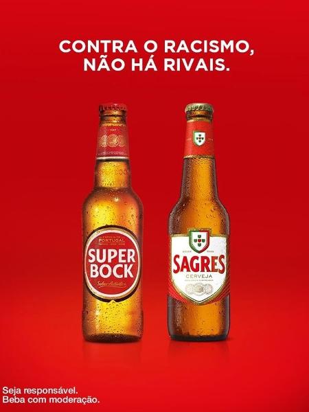 Campanha das cervejas Sagres e Super Bock contra o racismo - Reprodução / Facebook