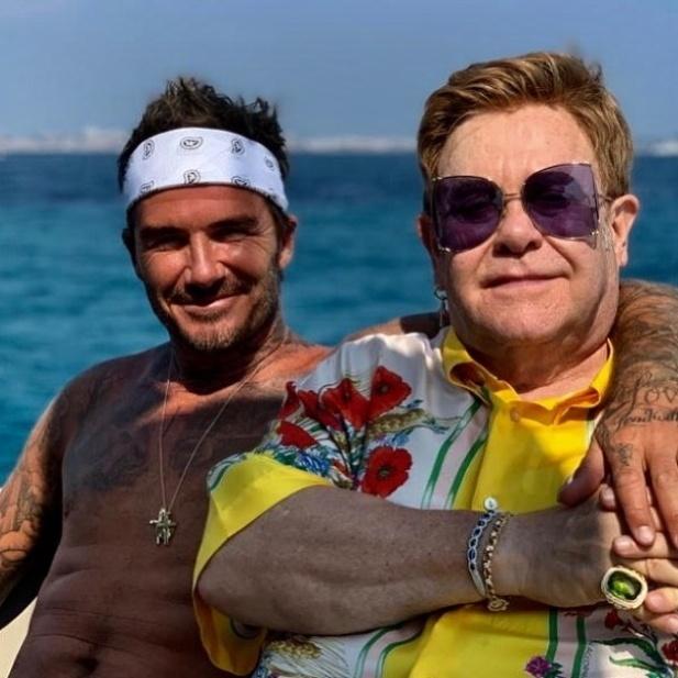 David Beckham e Elton John