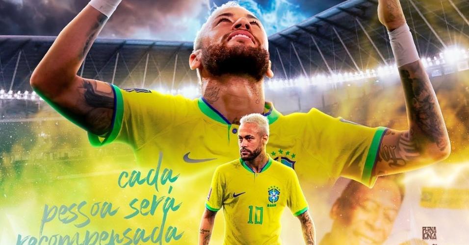 Neymar posta mensagem antes de enfrentar a Croácia pelas quartas de final da Copa do Mundo