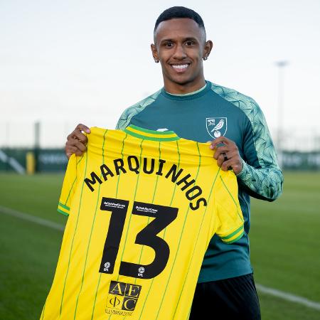 Marquinhos, ex-São Paulo, é anunciado pelo Norwich, da Inglaterra - Divulgação/Twitter @NorwichCityFC