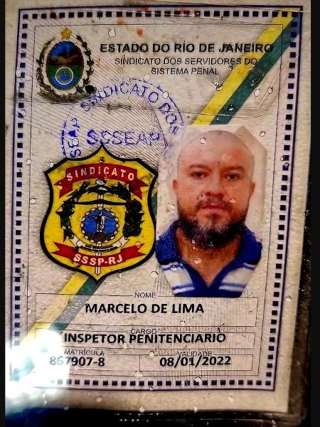 Policial penal Marcelo de Lima é acusado de matar o torcedor do Fluminense Thiago Leonel Fernandes da Motta - Reprodução