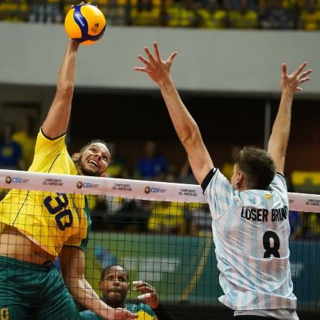Seleção brasileira masculina de vôlei foi derrotada pela Argentina no Sul-Americano