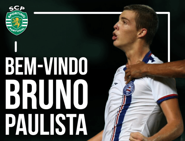 Nas redes sociais, Sporting deu as boas-vindas ao jogador do Bahia - Divulgação