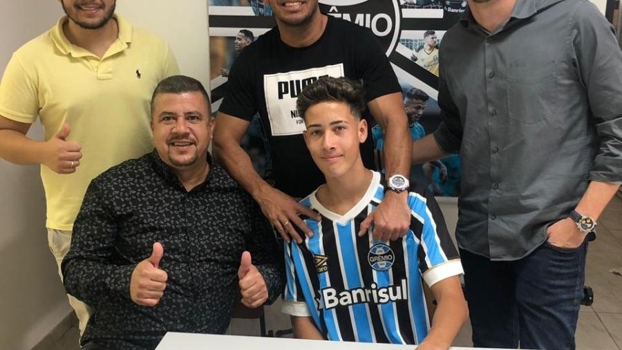 Gabriel Silva, 16 anos, fez boa Copa São Paulo no início da temporada - Divulgacão