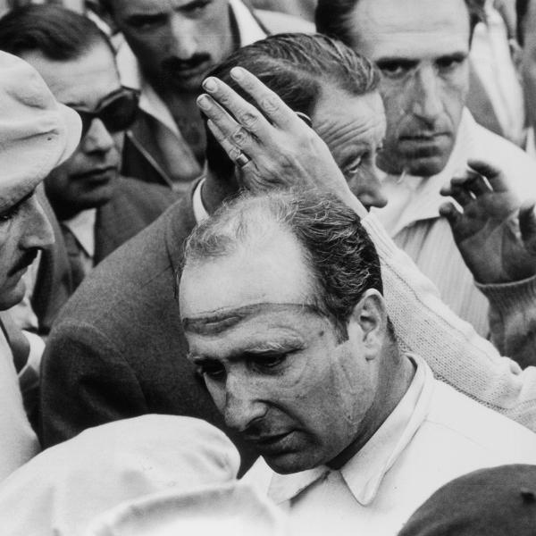 Photo Auto época - Juan Manuel Fangio - Automobilismo, Tirage Vintage