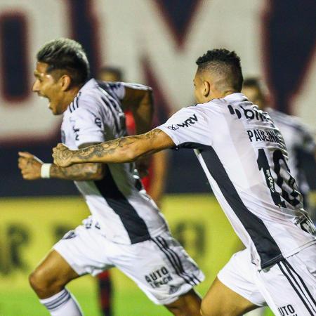 Zaracho celebra gol do Atlético-MG sobre o Brasil de Pelotas em jogo da Copa do Brasil - Volmer Perez/AGIF