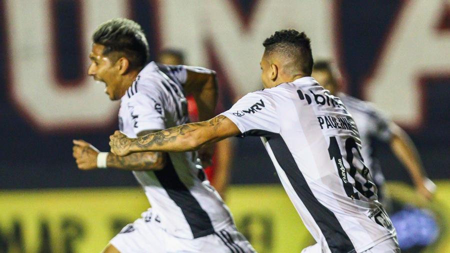 Zaracho celebra gol do Atlético-MG sobre o Brasil de Pelotas em jogo da Copa do Brasil - Volmer Perez/AGIF