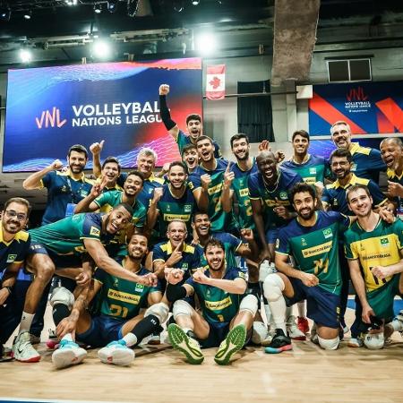 Seleção brasileira masculina de vôlei vence os EUA pela Liga das Nações - Reprodução/Twitter