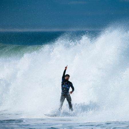Gabriel Medina durante a etapa de Jeffreys Bay, pelo Mundial de Surfe