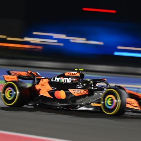 Lando Norris, da McLaren, durante o classificatório para a sprint do GP do Qatar - Clive Mason/Getty