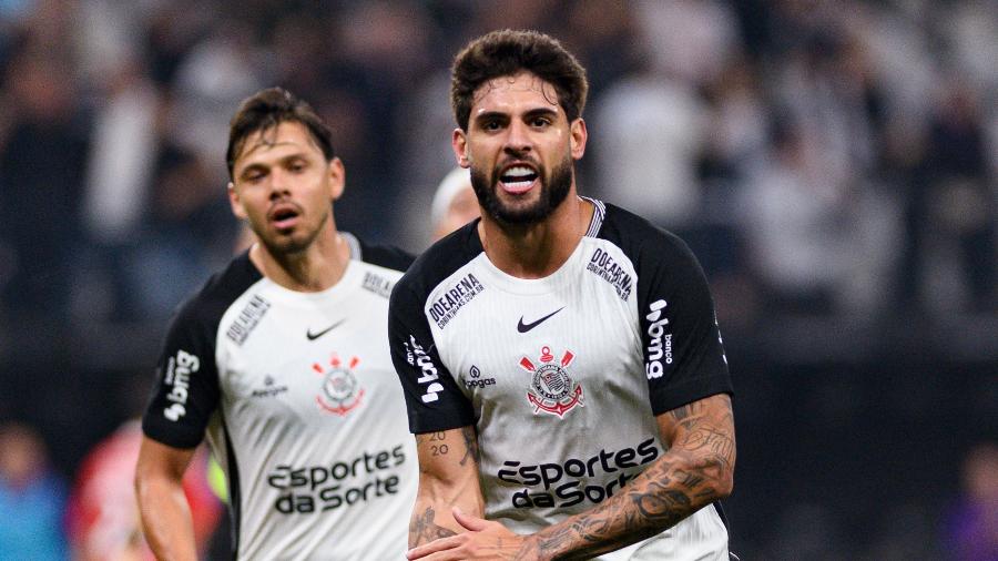 Yuri Alberto comemora gol pelo Corinthians Yuri Alberto comemora gol pelo Corinthians