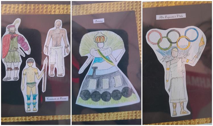 Desenhos de Beatriz Futuro, ex-atleta de rugby, nos tempos da faculdade de Artes Cênicas Desenhos de Beatriz Futuro, ex-atleta de rugby, nos tempos da faculdade de Artes Cênicas