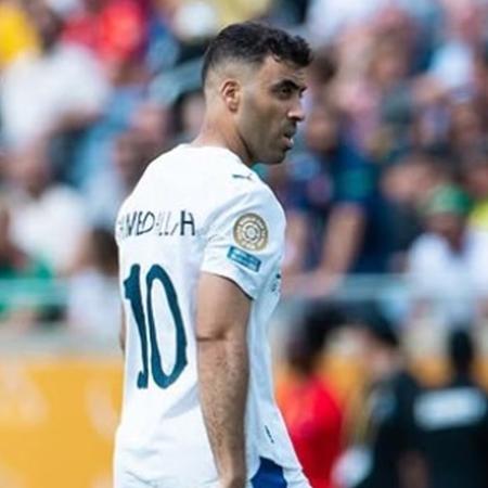 Hamdallah, jogador do Al-Hilal, durante jogo contra o Fluminense no Mundial Hamdallah, jogador do Al-Hilal, durante jogo contra o Fluminense no Mundial