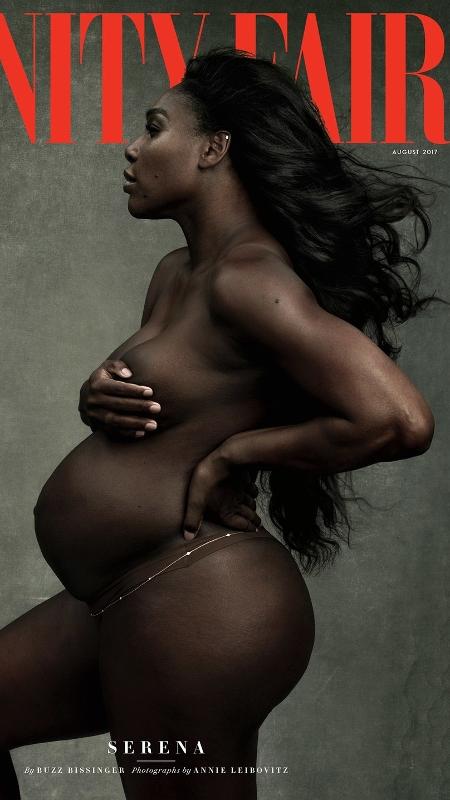 Serena Williams grávida na capa da Vanity Fair - Reprodução