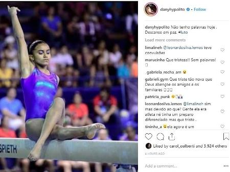 Daniele Hypolito Lamenta Morte De Jackelyne Silva Nao Tenho Palavras 18 01 2019 Uol Esporte
