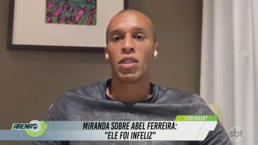 Miranda critica Abel Ferreira e vê São Paulo melhor que Palmeiras - Reprodução/SBT