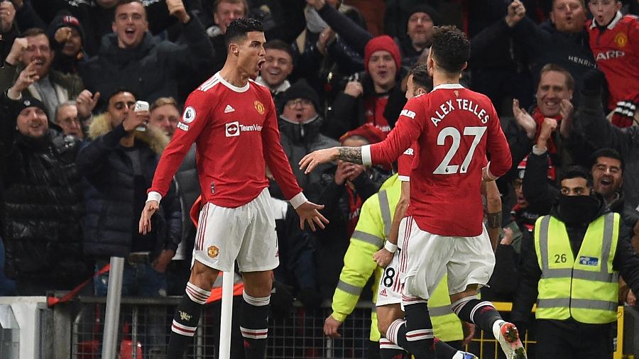 Cristiano Ronaldo marcou dois e foi decisivo para a vitória do United sobre o Arsenal - OLI SCARFF/AFP