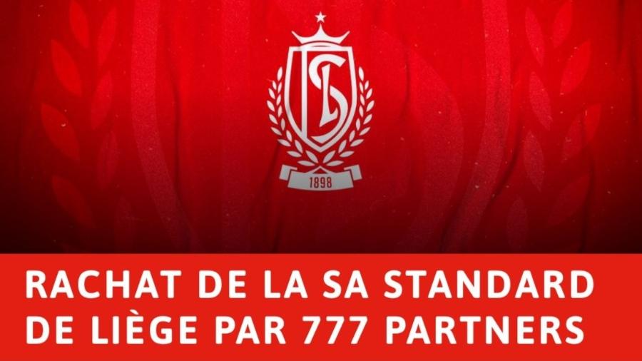 Standard de Liège anuncia sua venda em 100% para a 777 Partners, empresa que quer gerir SAF do Vasco - Reprodução / Site oficial do Standard de Liège