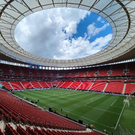 Estádio Mané Garrincha, palco de Palmeiras x Flamengo na Supercopa do Brasil de 2023