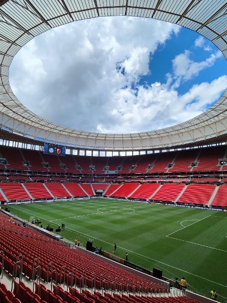 Estádio Mané Garrincha, palco de Palmeiras x Flamengo na Supercopa do Brasil