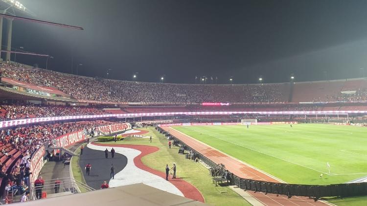 Estádio do Morumbi durante São Paulo x Fortaleza