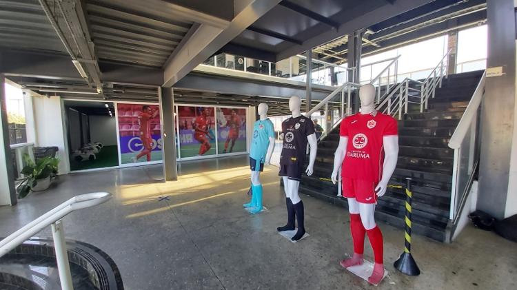  Interior da Ibrachina Arena, uma das sedes da Copinha