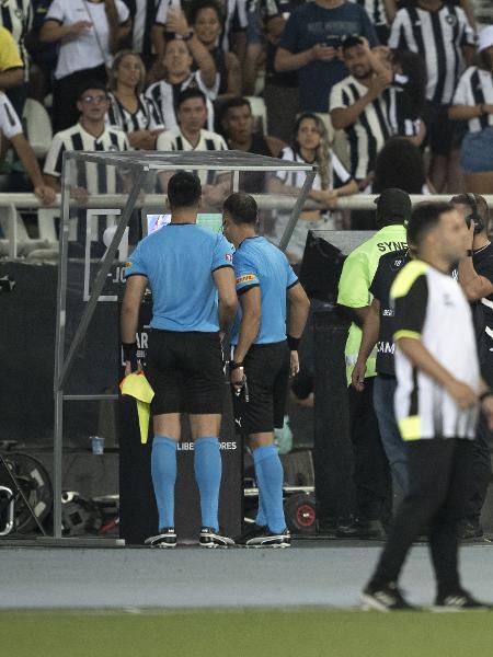 Árbitros de Botafogo x LDU levaram 10 minutos para anular gol do time equatoriano na Libertadores - Jorge Rodrigues/AGIF