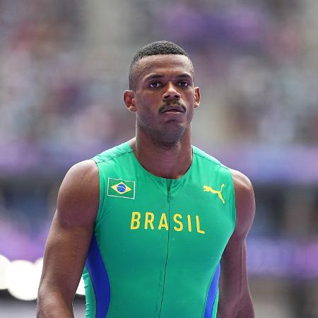 José Fernando 'Balotelli' durante prova no decatlo nas Olimpíadas de Paris-2024