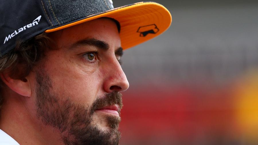 Fernando Alonso, da McLaren, durante GP de Monza em 2018 - Dan Istitene/Getty Images