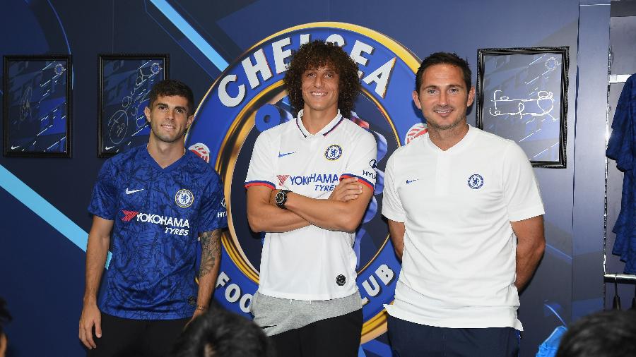 Pulisic, David Luiz e Frank Lampard participam de evento de marketing do Chelsea - Darren Walsh/Chelsea FC/Getty Images