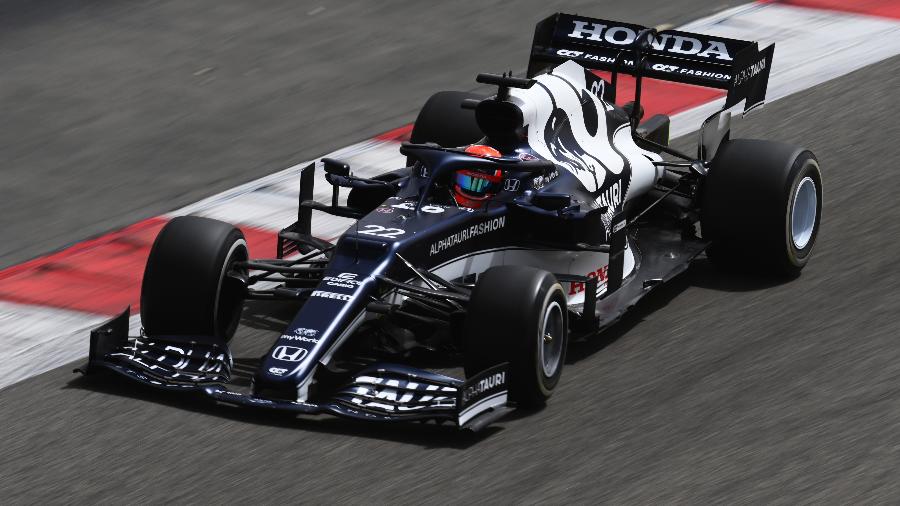 Yuki Tsunoda, da Alpha Tauri, durante teste da pré-temporada da Fórmula 1 -  Clive Mason/Getty Images