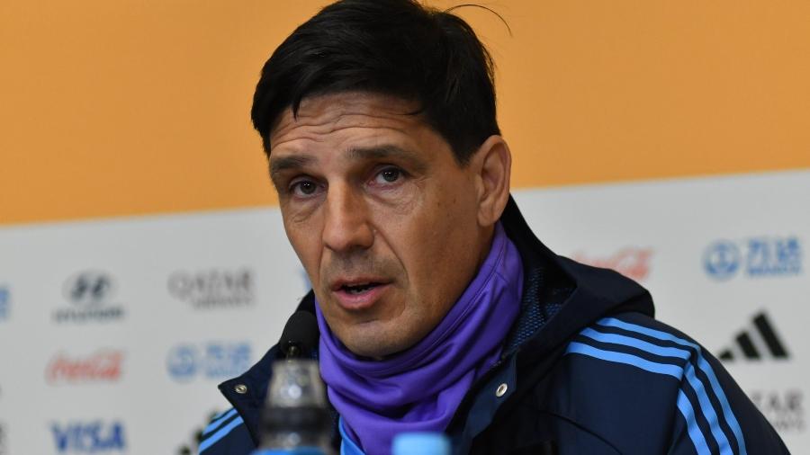 Germán Portanova, técnico da seleção da Argentina na Copa do Mundo Feminina