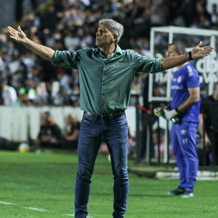 Renato Gaúcho, técnico do Grêmio, no jogo contra o Operário-PR, pela Copa do Brasil