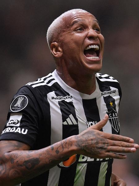 Deyverson celebra gol em Atlético-MG x River Plate, jogo da Libertadores