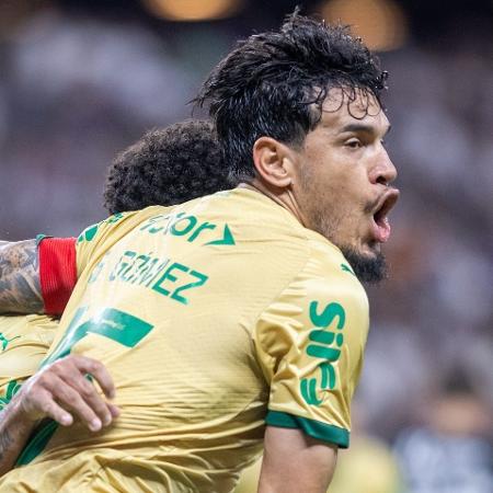 Gustavo Gómez comemora gol marcado pelo Palmeiras contra o Ceará na Copa do Brasil Gustavo Gómez comemora gol marcado pelo Palmeiras contra o Ceará na Copa do Brasil