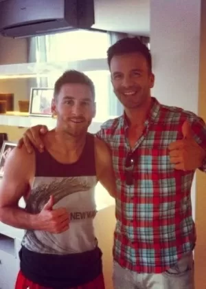 Messi e o cabeleireiro - Reprodução/Instagram - Reprodução/Instagram