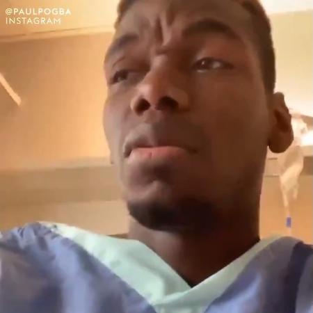 Paul Pogba grava vídeo sob efeito de medicação e diverte fãs no Instagram - Reprodução/Twitter/Sky Sports