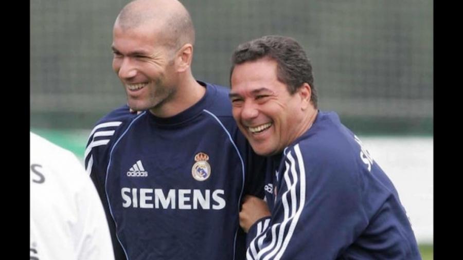 Vanderlei Luxemburgo e Zinédine Zidane trabalharam juntos no Real Madrid - Reprodução