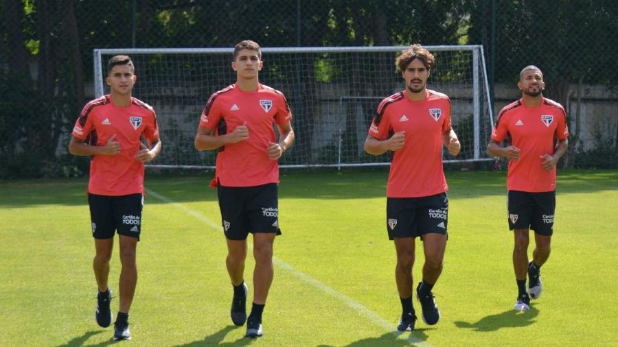 São Paulo treina de olho no duelo com o Ituano - Felipe Espindola/ SPFC