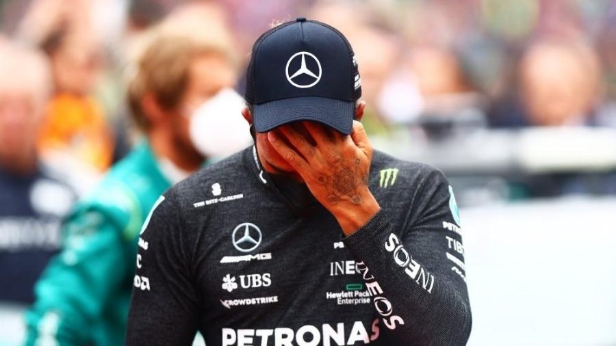 Lewis Hamilton em Ímola, onde viveu seu pior fim de semana até agora na temporada 2022 da Fórmula 1 - Fórmula 1