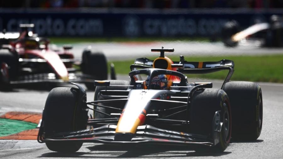 Max Verstappen, da Red Bull, durante o GP da Itália