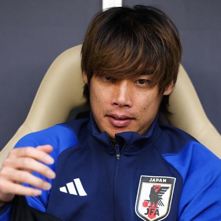 Junya Ito durante partida da seleção japonesa na Copa da Ásia