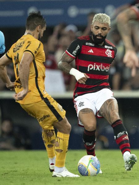 Gabigol em ação durante Flamengo x Amazonas, confronto da Copa do Brasil - Jorge Rodrigues/AGIF