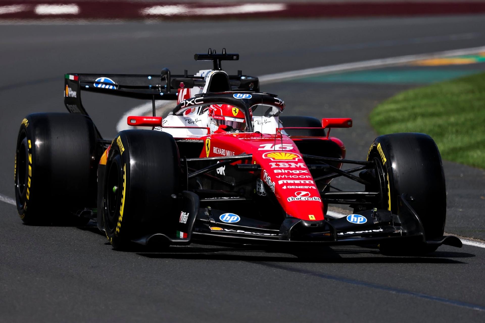 Charles Leclerc, da Ferrari, liderou a primeira sessão de treinos livres na Austrália - undefined