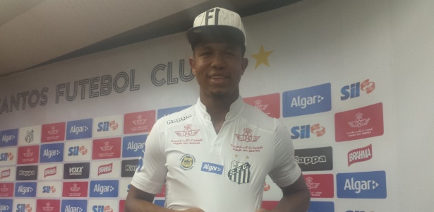Atacante Rodrigão assinou contrato com o Santos por cinco temporadas - Samir Carvalho/UOL Esporte