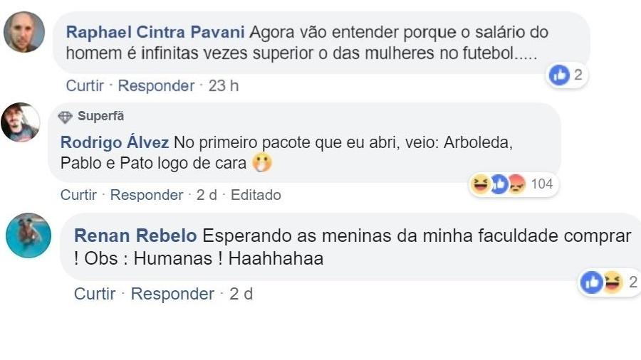 Comentários machistas e homofóbicos sobre álbum da Copa do Mundo feminina - Reprodução/Facebook