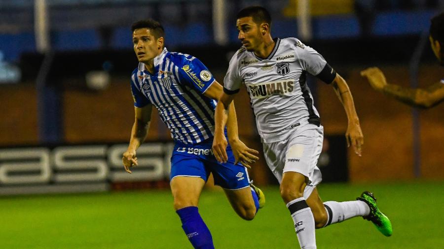 Thiago Galhardo fez dois gols no jogo do primeiro turno e comandou vitória do Ceará - ANTÔNIO CARLOS MAFALDA/MAFALDA PRESS/ESTADÃO CONTEÚDO