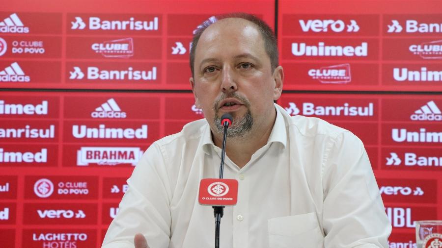 Alessandro Barcellos, presidente do Inter, concedeu entrevista no CT Parque Gigante - Ricardo Duarte/Internacional